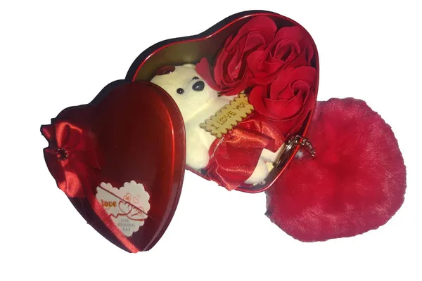 Combo_Lagre_Heart_Box_with_Three_Red_Rose_&_Teddy_Bear_(15CM)_and_Heart_Keyring(6CM),_Gift_for_Valentine,_Gift_for_Girls,_Gift_for_Boys,_Gift_for_Lover