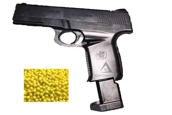 NOH_Mouser_Toy_Gun_with_150_Plastic_Bullets_|_Pull_Back_Loader_Pistol_for_Kids_|_Long_Range_Shooting_Toy_for_Outdoor_Fun_|_Safe_Play_Design