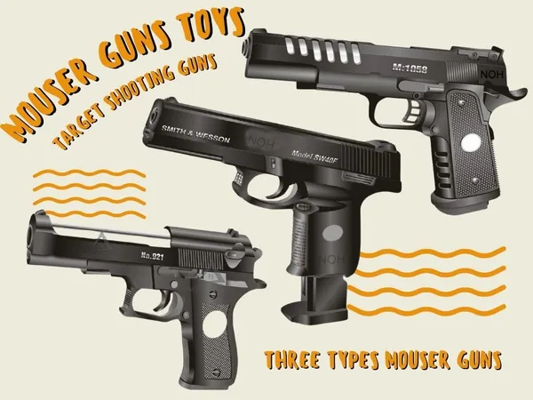 NOH_Mouser_Toy_Gun_with_150_Plastic_Bullets_|_Pull_Back_Loader_Pistol_for_Kids_|_Long_Range_Shooting_Toy_for_Outdoor_Fun_|_Safe_Play_Design