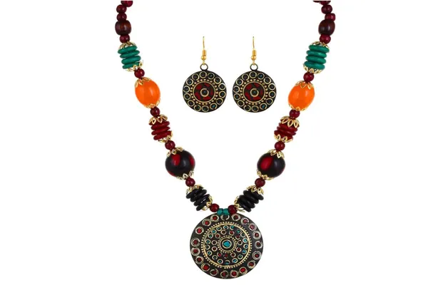 NOH_Hamsa_Hand_Pendant_Necklace,_Traditional_Fatima_Design,_Multi-Coloured_Crystal_Embellishments