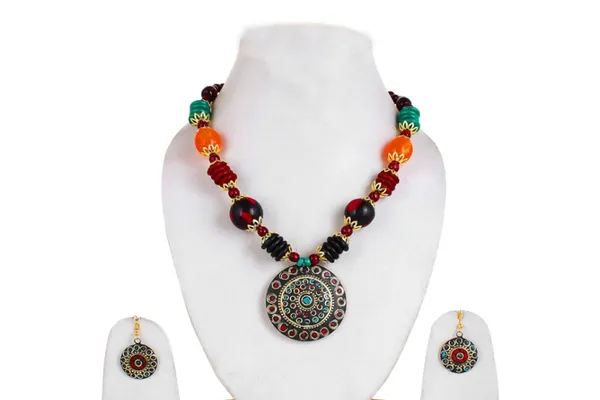 NOH_Hamsa_Hand_Pendant_Necklace,_Traditional_Fatima_Design,_Multi-Coloured_Crystal_Embellishments