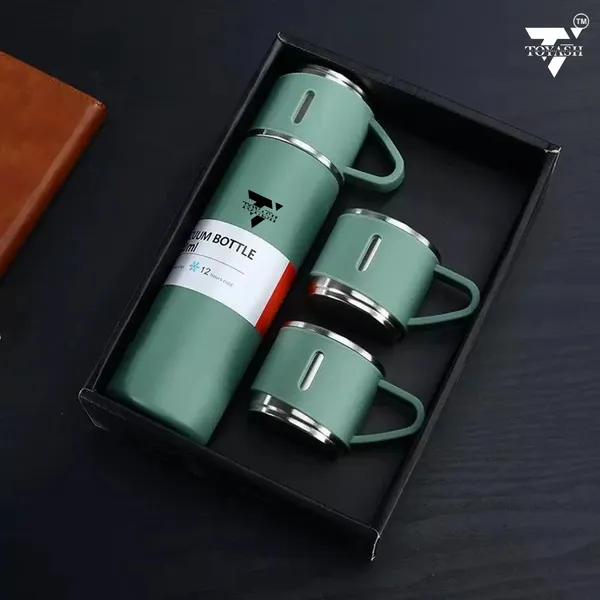 Toyash_Mint_Green_Vacuum_Flask_And_Mug_Gift_Set_-_Mint_Green_Thermal_Bottle_With_2_Stainless_Steel_Mugs