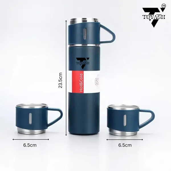 Toyash_Blue_Stainless_Steel_Vacuum_Flask_With_2_Cups_Gift_Set