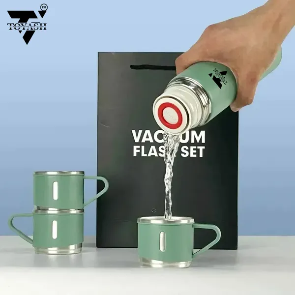 Toyash_Mint_Green_Vacuum_Flask_And_Mug_Gift_Set_-_Mint_Green_Thermal_Bottle_With_2_Stainless_Steel_Mugs