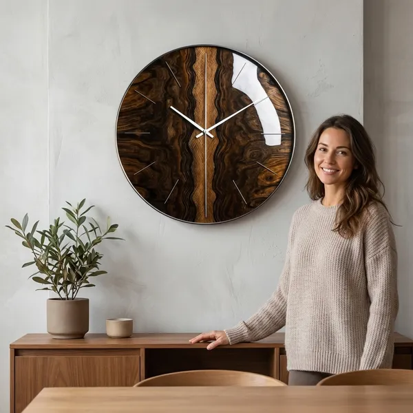 Brown_Wood_Premium_Clock_For_Living_Room
