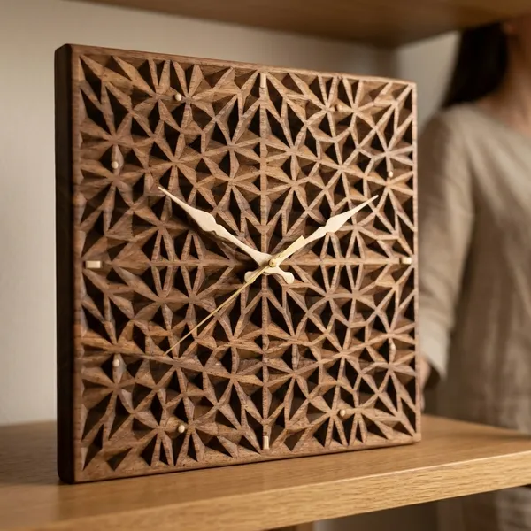 Brown_Wood_Premium_Clock_For_Living_Room