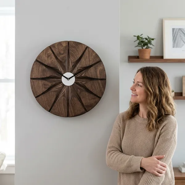 Brown_Wood_Premium_Clock_For_Living_Room