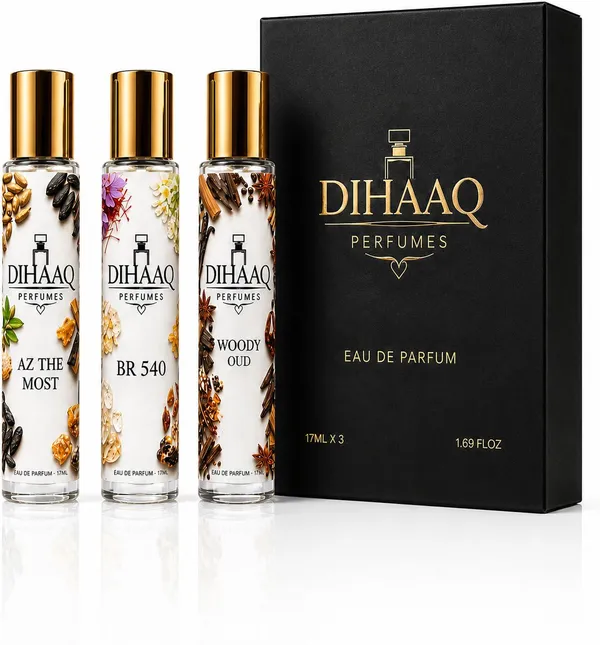 dihaaqperfumes_DIHAAQ_AZ_Most_BR540_Woody_Oud_EDP_Perfume_Gift_Set_17ml_x_3_Eau_de_Parfum__-__15_ml_(For_Men_&_Women)