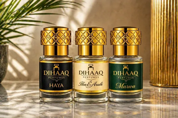 DIHAAQ_PERFUMES_Haya_Ibn_E_Arabi_Marwa_Attar_Combo_Non_Alcoholic_Unisex_Perfume_Floral_Attar_(Musk,_Lavender,_Rose)