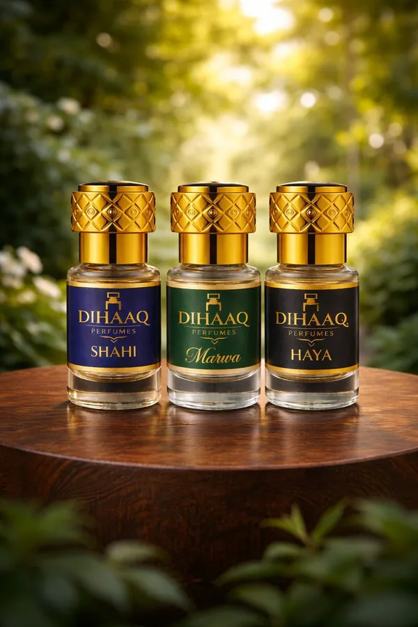 DIHAAQ_PERFUMES_Shahi_Marwa_Haya_Attar_Combo_3x6ml_Long_Lasting_Unisex_Gift_Set_Floral_Attar_(Musk,_Lavender,_Rose)