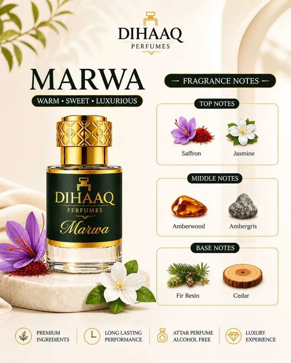 DIHAAQ_PERFUMES_Marwa_Attar|Arabic_&_French_blend_|_Non_Alcoholic_Roll_on_Fragrance_-_6ml_Floral_Attar_(Amber,_Jasmine)