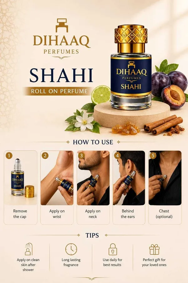 DIHAAQ_PERFUMES_Shahi_Attar_Arabic_Floral_|Arabic_Blend|Alcohol-_Free_Long_Lasting_Attar_6ml_Floral_Attar_(Amber,_Floral)