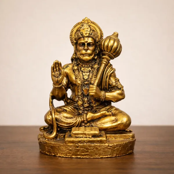 Blessing_Hanuman_ji_Murti_Gold