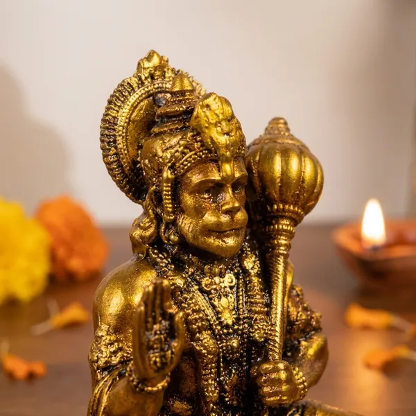Blessing_Hanuman_ji_Murti_Gold