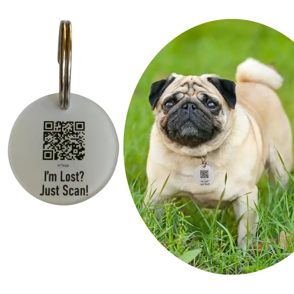 White_Tag_Id_With_Smart_Unique_Qr_Code_Feature_For_Dog_(25_Inch)