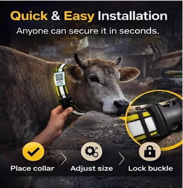 Yellow_Qr_Enabled_Reflective_Collar_For_Stray_Cows_(45_Inch)