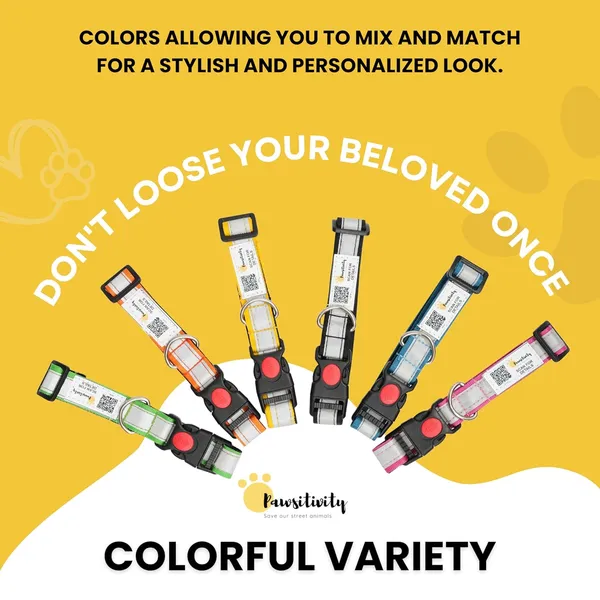 Yellow_Reflective_Collar_With_Qr_Feature_Paw_Elite_Version_(25_Inch)