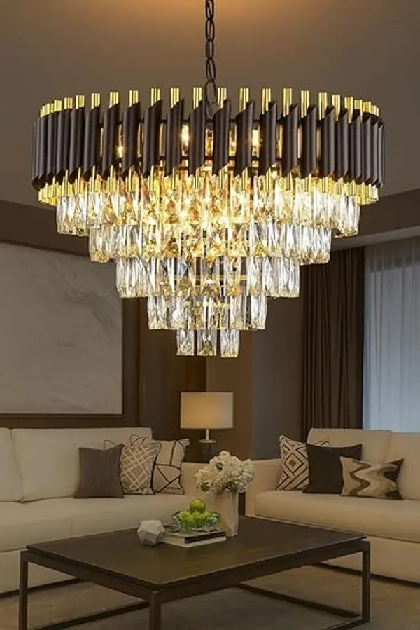 Gold_Metal,_Acrylic_Chandelier_For_Decorative_Interiors