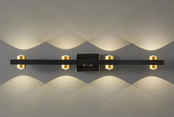 Black_And_Gold_Metal_Wall_Sconce_For_Living_Room_Walls