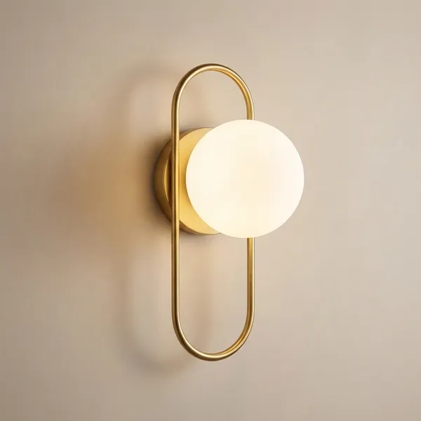 Gold_And_White_Metal_With_Frosted_Glass_Wall_Sconce_For_Living_Room_Wall_Decor