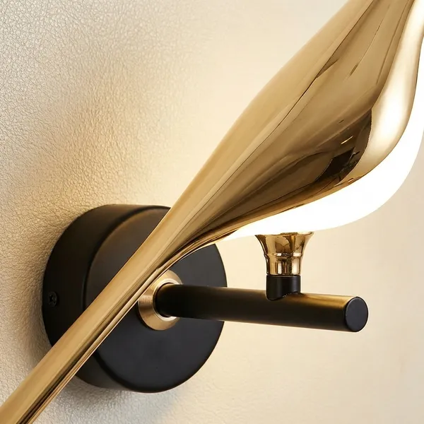 Gold_And_White_Metal,_Glass_Wall_Lamp_For_Bedroom_Decor