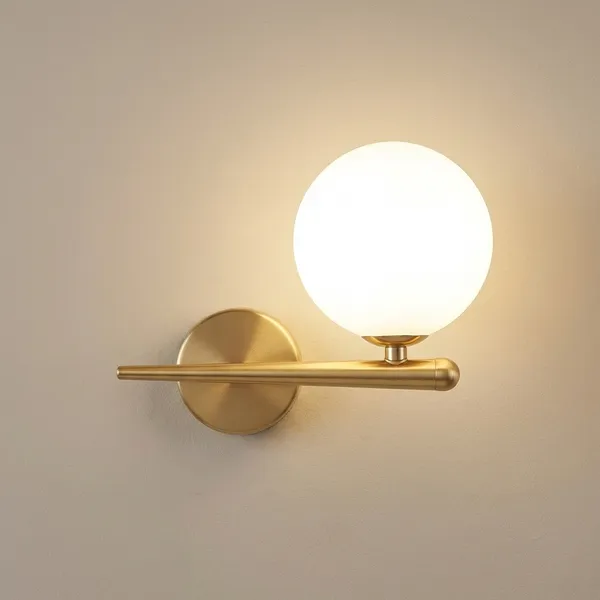 Gold_And_White_Brass,_Glass_Wall_Light_For_Living_Room_Decor