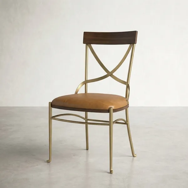 Gold_And_Glass_Metal,_Acrylic_Dining_Table_For_Designer_Interiors