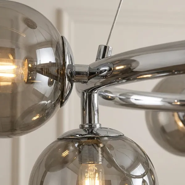 Smoke_Grey_And_Gold_Metal,_Feather_Chandelier_For_Modern_Ceiling_Decor