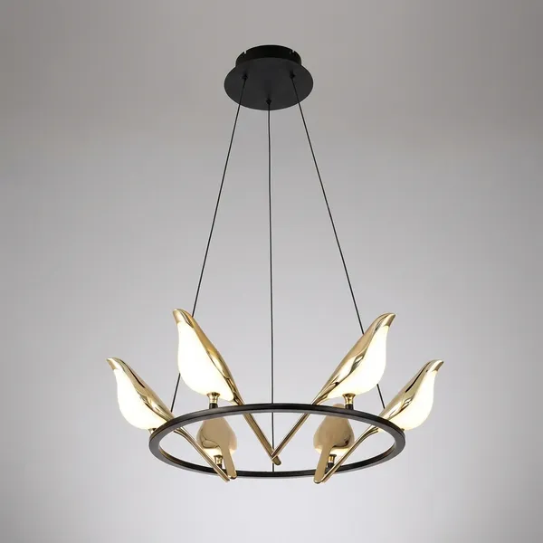 Black_And_Gold_Metal_Chandelier_For_Living_Room_Decor