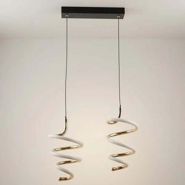 White_And_Gold_Metal,_Acrylic_Pendant_Light_For_Modern_Interiors