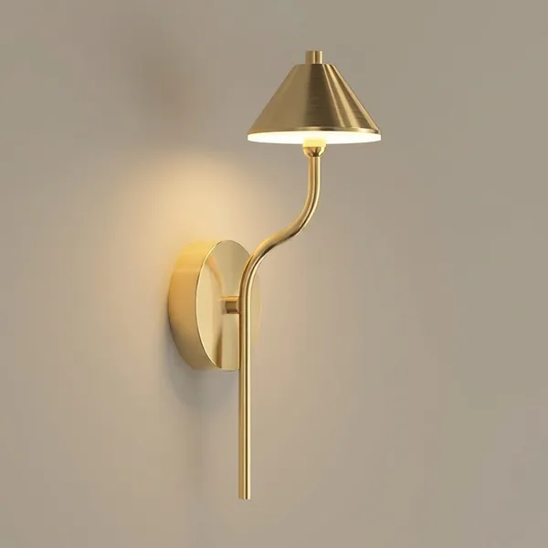 Gold_Metal,_Glass_Wall_Sconce_For_Hallway_Decor