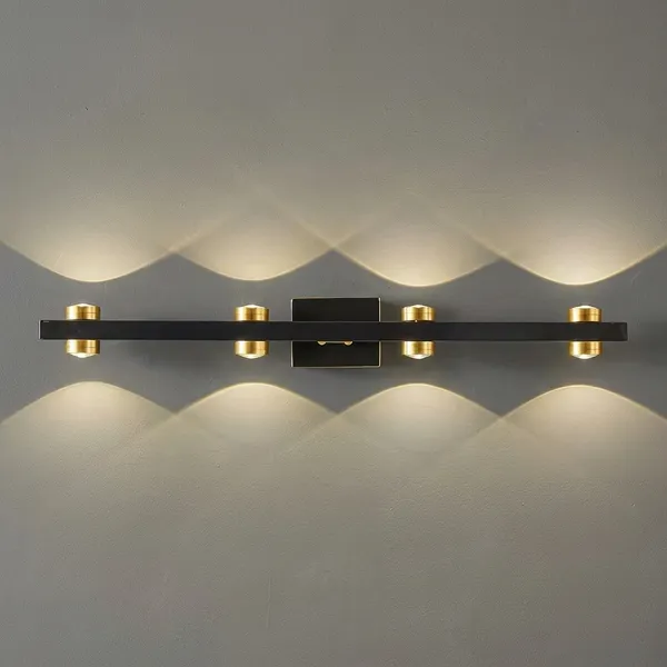 Black_And_Gold_Metal_Wall_Sconce_For_Living_Room_Walls