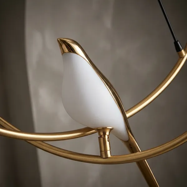 Gold_And_White_Metal_Pendant_Light_For_Living_Room_Decor