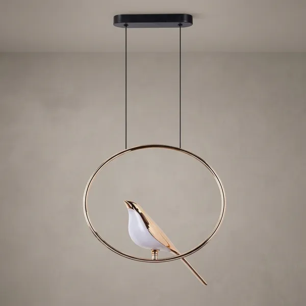 Gold_And_White_Metal_Pendant_Light_For_Living_Room_Decor