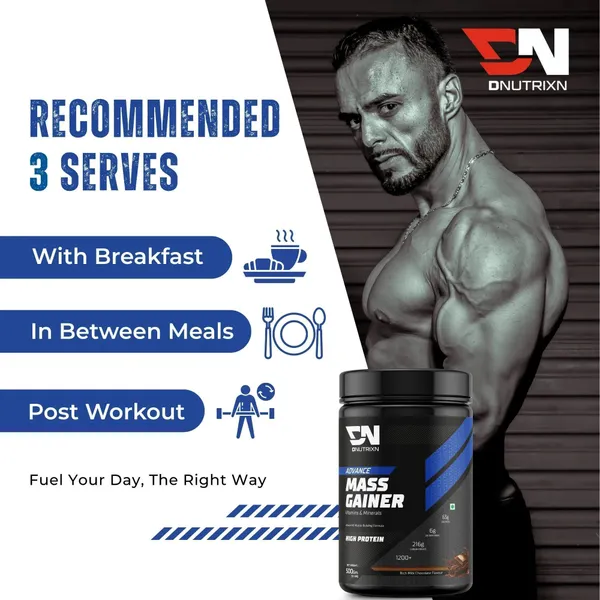 Advance_Mass_Gainer_High_Protein_with_Multivitamins_&_Digestive_Enzymes_+_Weight_Gainer_Capsules_|_Weight_Gainer/Mass_Gainer_|_Chocolate_Flavor_|_500_g_+_30_Capsules_