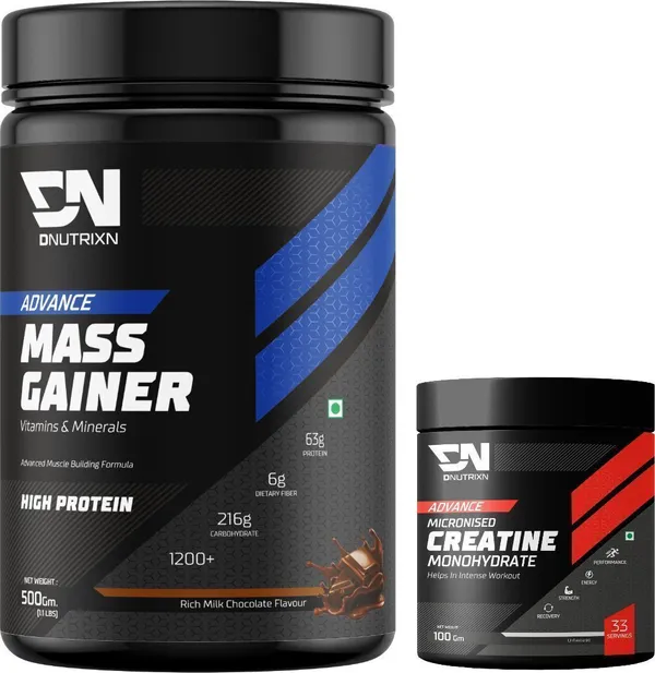 Advance_Mass_Gainer_High_Protein_with_Creatine_Monohydrate_(Unflavored)_for_Muscle_Strength_|_Weight_Gainer/Mass_Gainer_|_Chocolate_Flavor_|_500_g_+_100_g