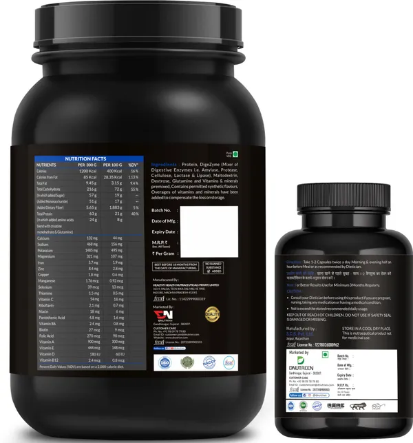 Advance_Mass_Gainer_High_Protein_with_Calories,_Digestive_Enzymes,_Multivitamins_&_Weight_Gainer_Capsules_|_Weight_Gainer/Mass_Gainer_|_Mango_Delight_Flavor_|_1_kg_+_30_Capsules