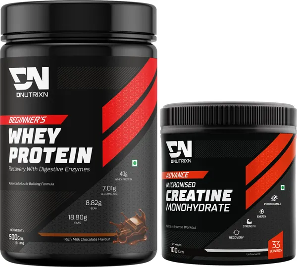 Beginner’s_High_Whey_Protein_with_Creatine_Monohydrate_|_Whey_Protein_500_g_(Chocolate)_+_Creatine_100_g_(Unflavored)_|_Muscle_Strength_&_Recovery_Combo_Pack