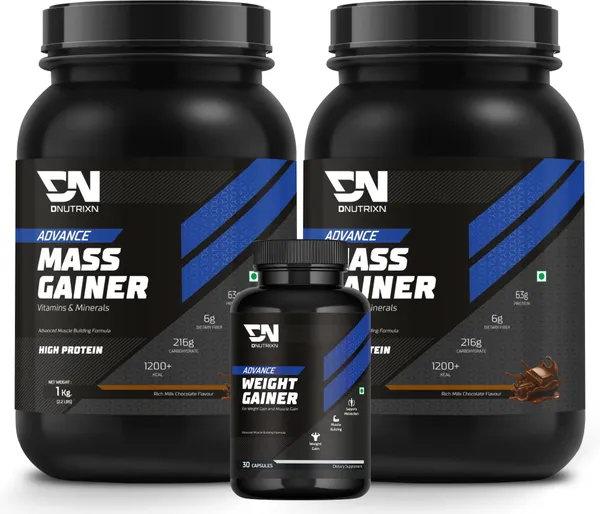 Advance_High_Protein_Mass_Gainer_with_63_g_Protein,_1200_Kcal_&_Multivitamins_+_Weight_Gainer_Capsules_|_Weight_Gainer/Mass_Gainer_|_Chocolate_Flavor_|_2_kg_+_30_Capsules