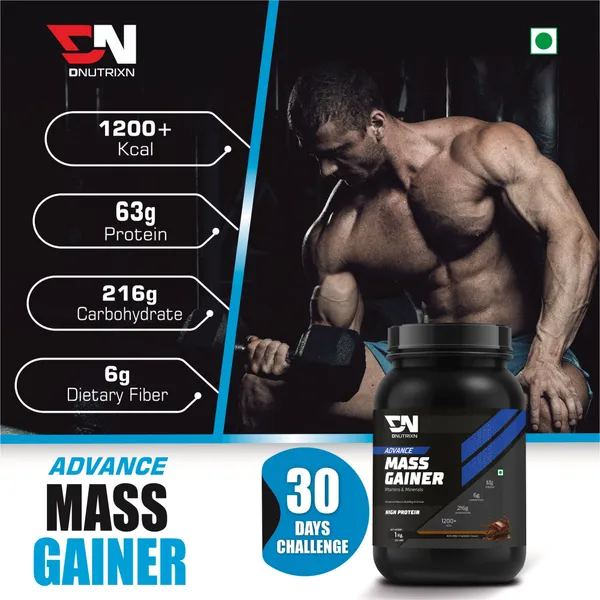 Advance_High_Protein_Mass_Gainer_with_63_g_Protein,_1200_Kcal_&_Multivitamins_+_Weight_Gainer_Capsules_|_Weight_Gainer/Mass_Gainer_|_Chocolate_Flavor_|_2_kg_+_30_Capsules