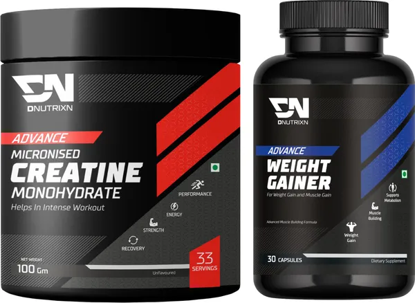 Advanced_Micronized_Creatine_Monohydrate_and_Weight_Gainer_Capsules_Combo_Pack_(Creatine_100_g_and_30_capsules),_Unflavoured