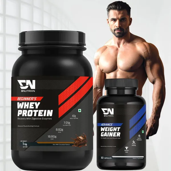 Beginner’s_High_Whey_Protein_with_40_g_Protein,_1_kg_(Chocolate)_+_Weight_Gainer_Capsules_30N