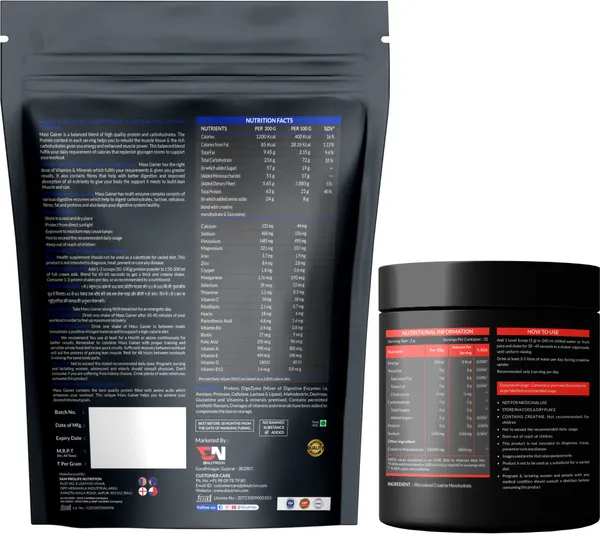 Advance_Mass_Gainer_High_Protein_with_Creatine_Monohydrate_for_Muscle_Strength_|_Weight_Gainer/Mass_Gainer_|_Chocolate_Flavor_|_500_g_+_100_g