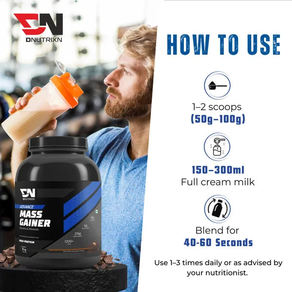 Advance_Mass_Gainer_with_High_Protein,_3_Kg_(Chocolate)_+_Creatine_Monohydrate,_100_g_(Unflavoured)_Combo_Pack