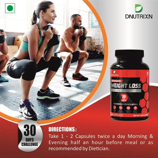Advance_Weight_Loss_Capsules_30_Days_Challenge_L_Carnitine_And_Garcinia_And_Green_Tea_60_Capsules