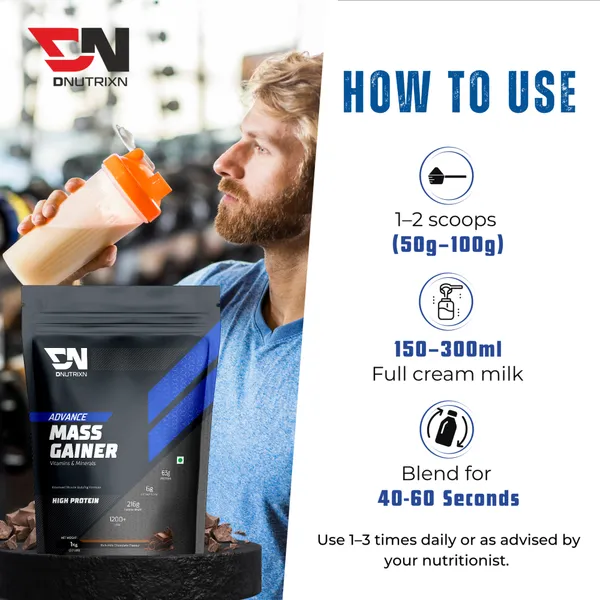 Advance_Mass_Gainer_Pouch_with_High_Protein,_Multivitamins_&_Digestive_Enzymes,_1Kg_(Chocolate)_+_Weight_Gainer_Capsules_30N
