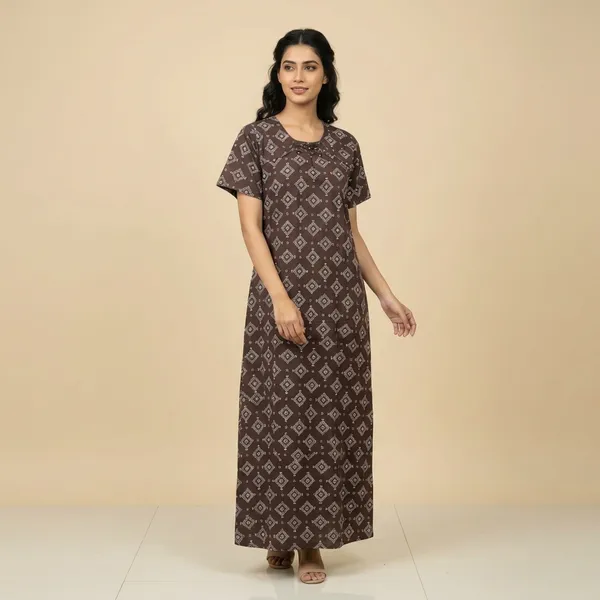 Brown_Cotton_Graphic_Print_Regular_Night_Dress_For_Women
