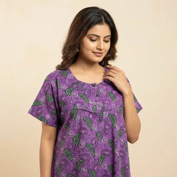 Purple_Cotton_Floral_Printed_Regular_Night_Dress_For_Women