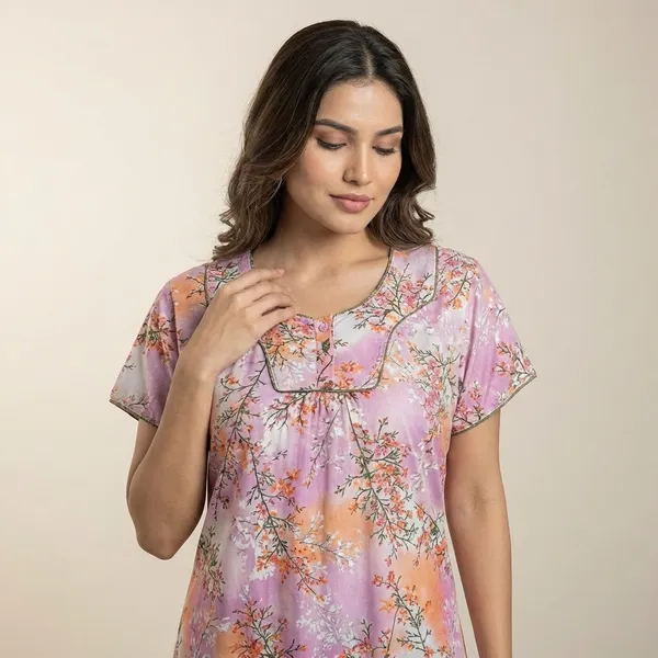 Multicolor_Cotton_Tie-Dye_Regular_Nightdress_For_Women