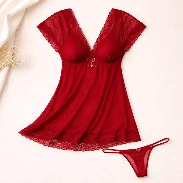 Red_short_nighty
